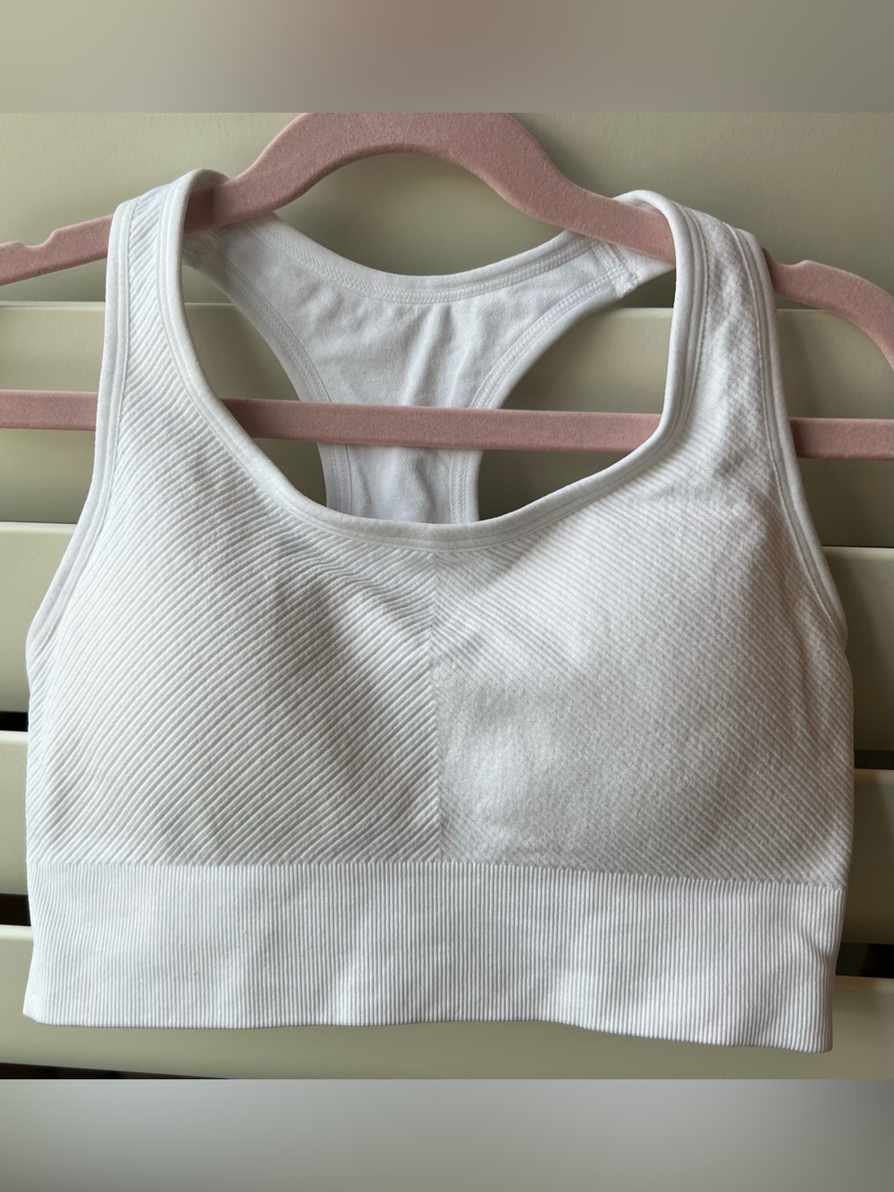 Member’s Mark New Small Seamless Racerback Sports Bra - White